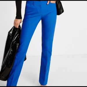 Express Columnist pants in Fantasia blue.